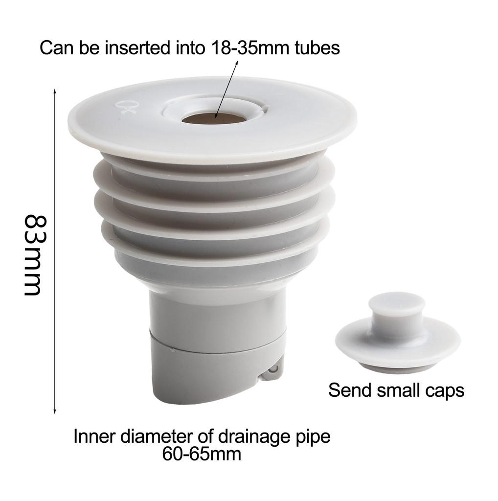 Silicone Bathroom Sewer Seal Ring Kitchen Sink Sewer Pipe Plug-Washing Machine Anti-odor Leakage Floor Drain Seal Connector-Plug