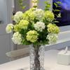 Hydrangea Silk Flower Arrangement for Dining Table and Living Room Decor