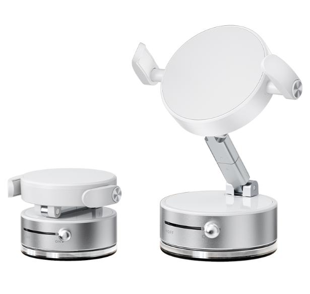 Car Magnetic Clip Phone Holder 360° Rotation Car Vacuum Suction Cup Stand For Magsafe iPhone 17 16 15 14 13 12 Pro Max Bracket