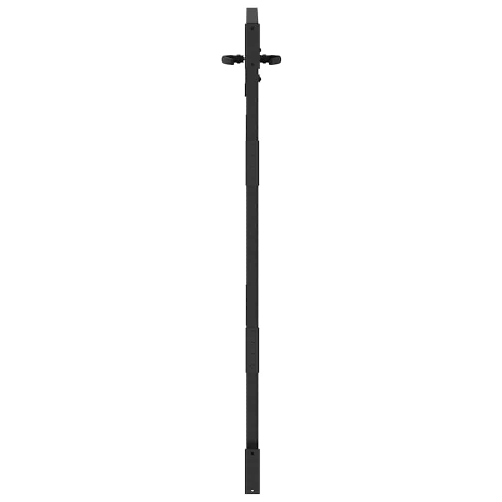 Garden Gate Black 85 X 125 Cm Powder Coated Steel