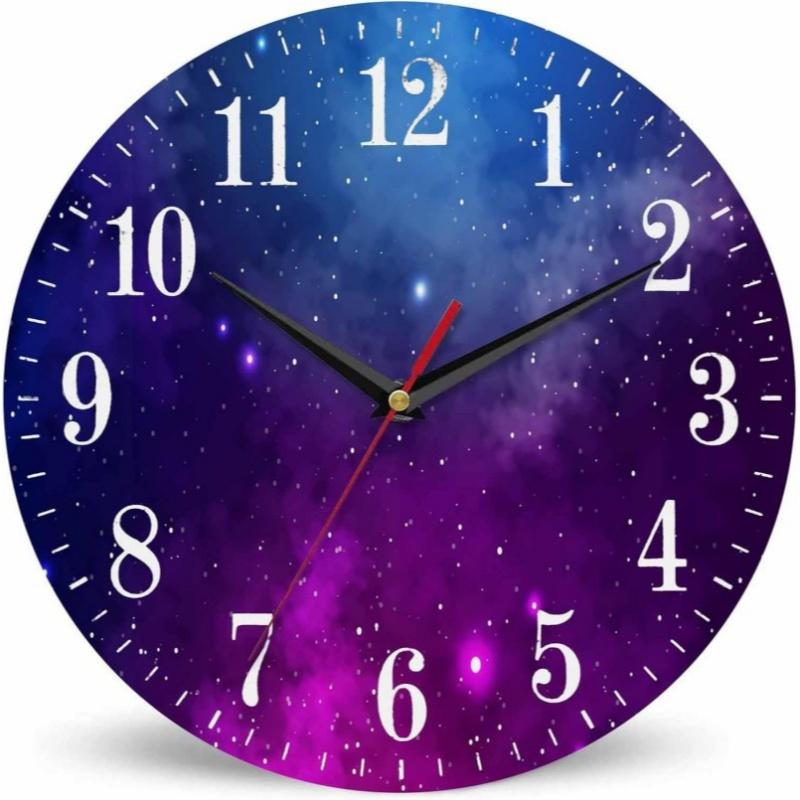 10 Inch Wall Clock Vintage Wooden Silent Quartz Home Living Room Decoration Large Clock