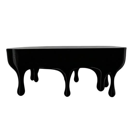 Melting Dripping Wall Shelf 3D Printed Floating Shelf Fun Dripping Display Shelf чёрный