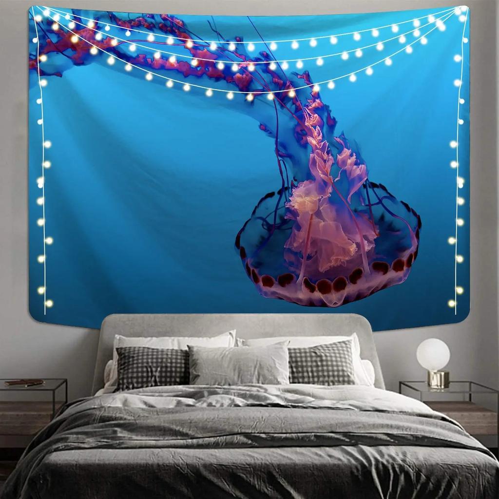 Psychedelic Ocean Octopus Decorative Tapestry Home Wall Decor Office Living Room Tapestry