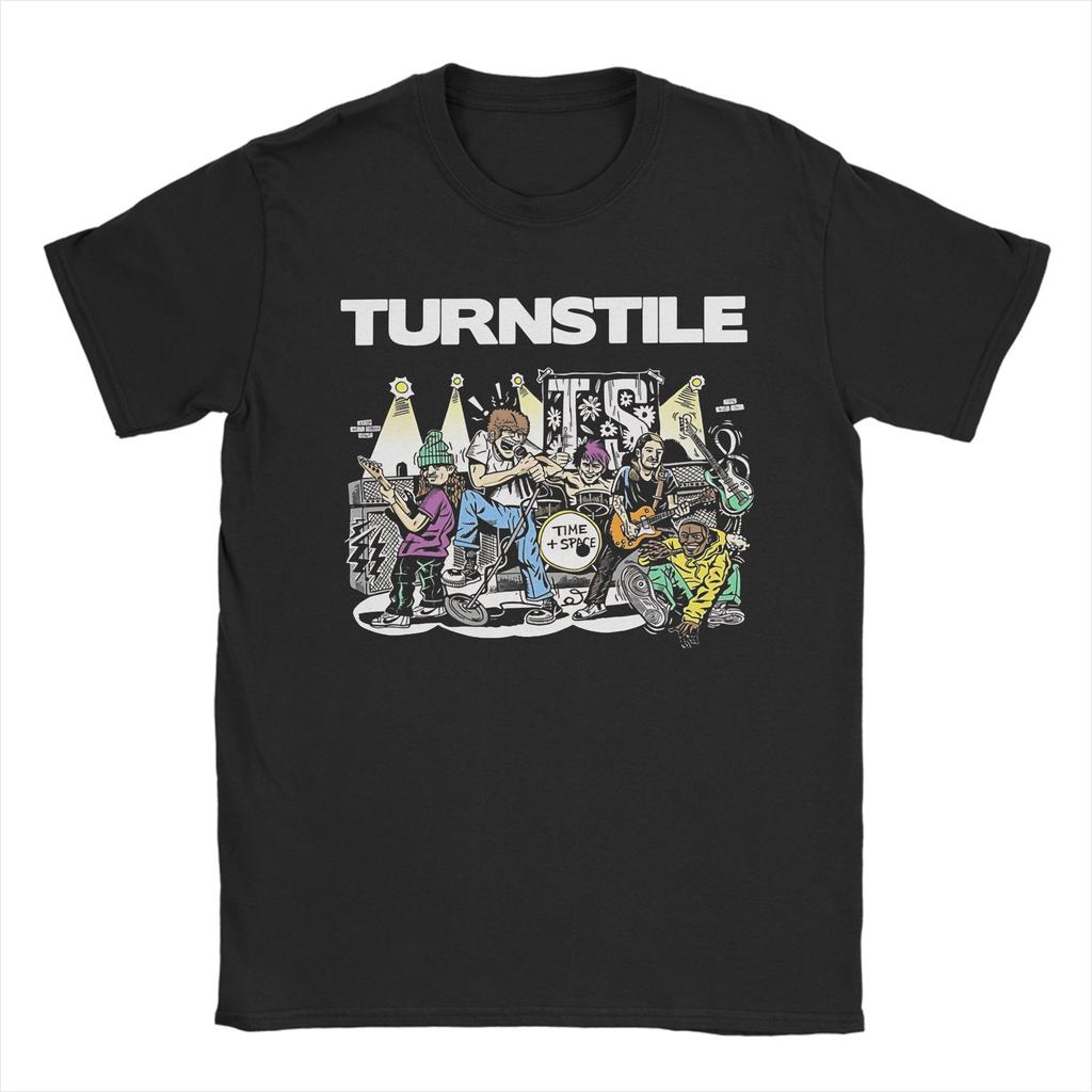 Men Women Graphic Printing Turnstile band T Shirt Tee 100% Cotton  T-shirts Clothing