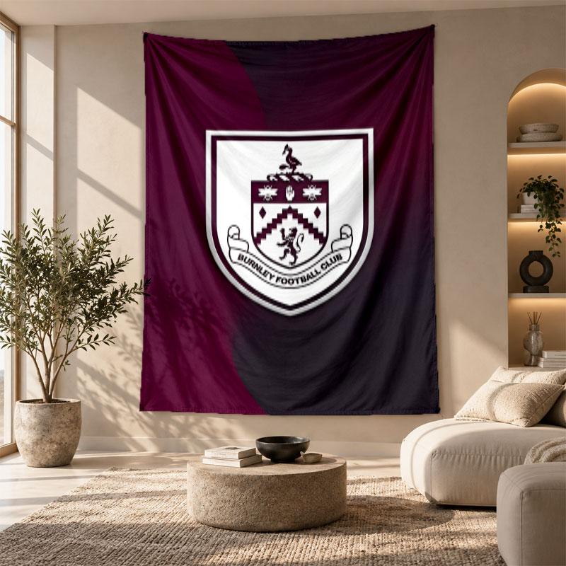 Decorative Tapestry,Burnley Football Printed Wall Art, Lightweight Wall Hanging For Bedroom Background