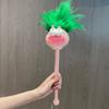 Plush Diy Versatile Hair Style Toy With Adorable Design And Accessory Keychain