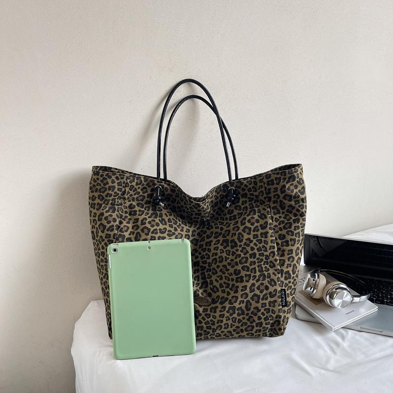 Women's Shoulder Bag Large Capacity Leopard Print Tote Bag