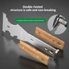1PC Japanese Style Dust Scraper Putty Knife Multifunctional Solid Wood Putty Spatula Wall Cleaning Decoration Scraper Paint Tool
