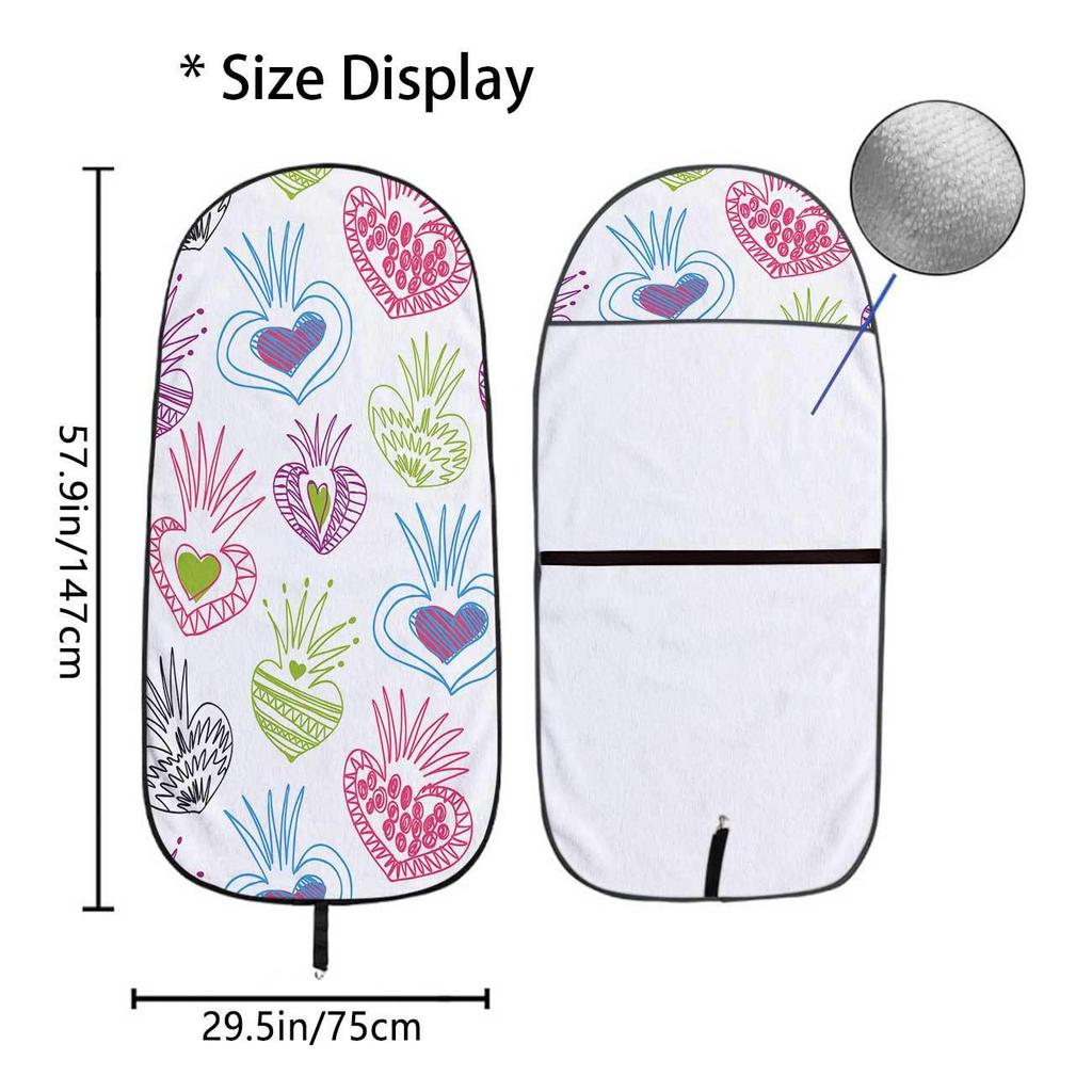 Universal Car Seat Towel Cover - Front Seat Protector for Gym & Workout, All-Season, Fits Most Vehicles