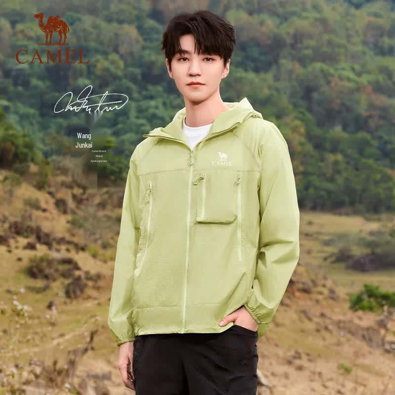 CAMEL Unisex Woven Long Sleeve UV Protection Jacket
