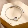 Geometric Animal Bracelet Featuring Dog Cat Owl And Dolphin Charms Minimalist Fashion Jewelry