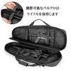 DSLEAF Gun Case, Holds Two Guns, Fits 32-inch/80cm Rifles, Rifle Bag, Backpack, Double Rifle Case, Large Capacity Gun Bag (Black)