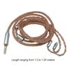 1.25m IEM Cable Long Earbud Cord Universal DIY Replacement MMCX Cable In Ear Monitor Cable for Audiophile Musician