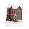 1Pcs Small House Ornament Resin Christmas Decor Miniature Home Decoration for Tree Cabinet Desk Festival Atmosphere Gift