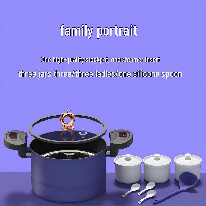 Royalstar 9-Piece Stainless Steel Non-Stick Cookware Set