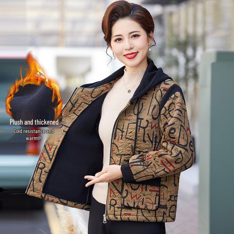 

Paste Women s Hooded Thickened Winter Coat 4XL