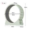 High-Fiber Silent Cat Treadmill: Colorful Noise-Reducing Fitness Wheel for Cats