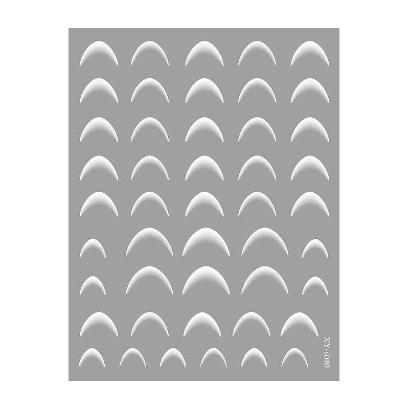 Redanco 3D French Style Thin Nail Decals XY-S040