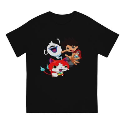 Yokai Heren T-shirt Yokai Watch Fun T-shirt Korte Mouw Ronde Hals T-shirts Puur Katoen Bedrukte Kleding