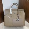 Nuova borsa a mano alla moda, motivo litchi, patchwork irregolare, borsa platino, borsa a spalla messenger, borsa da donna versatile 30CM