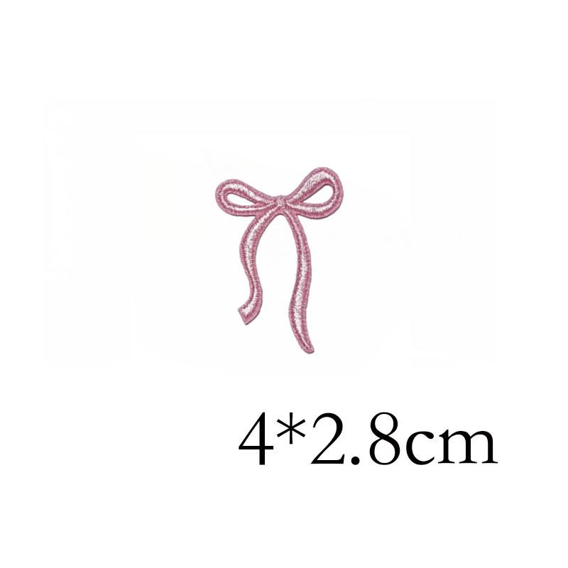 Colored Bow Tie Self-adhesive Embroidery Patch Decorative Clothing Backpack DIY Student Stationery Applique Scratch Patch