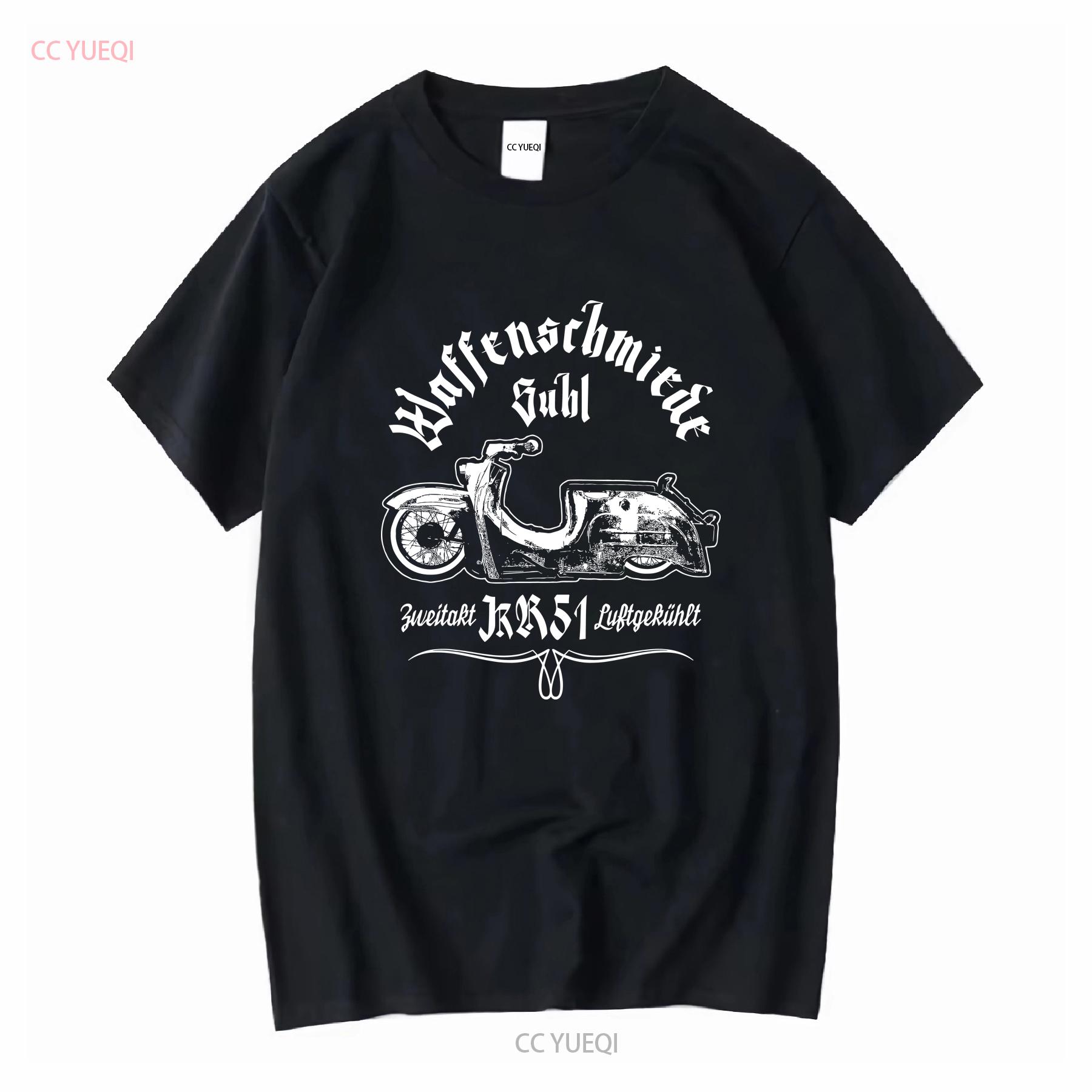 

Gunsmith Suhl Schwalbe T Shirt Brown KR51 Roller Moped Funny Simson Star long or short sleeves vintage Washed fashion homme 4XL