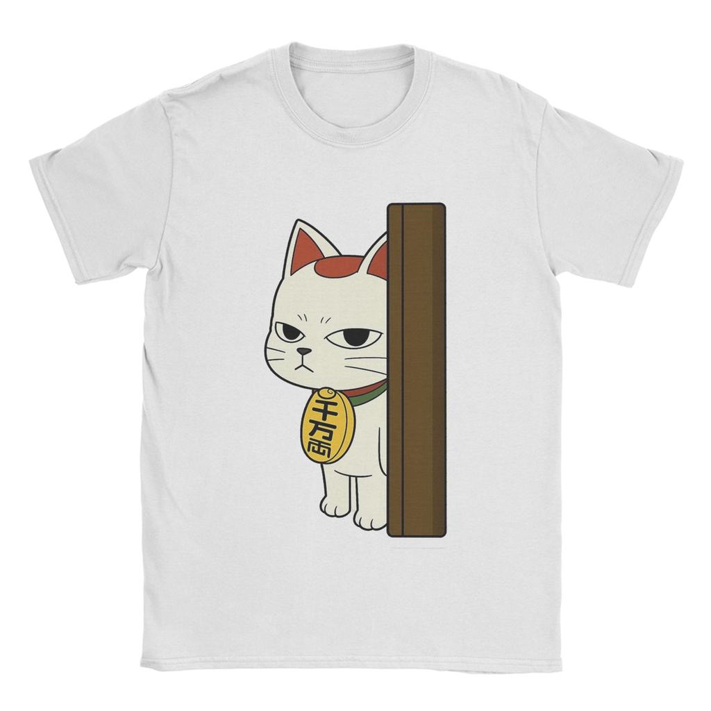 Novelty Anime Dandadan Turbo Granny Cat T-Shirt for Men Crewneck Pure Cotton T Shirts  Short Sleeve Tees New Arrival Clothes