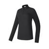 Fila Fitted Stand Collar Knitted Long Sleeve T-Shirt Women Tops Deep-Black A11W515218F-BK
