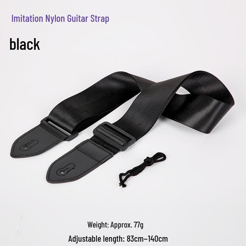 Universal Guitar Strap for Folk, Acoustic & Electric Guitars - Crossbody Shoulder Accessory