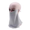 Bezśladowa maska ​​przeciwsłoneczna Odpinana maska ​​z lodowego jedwabiu Letnia oddychająca cienka osłona twarzy