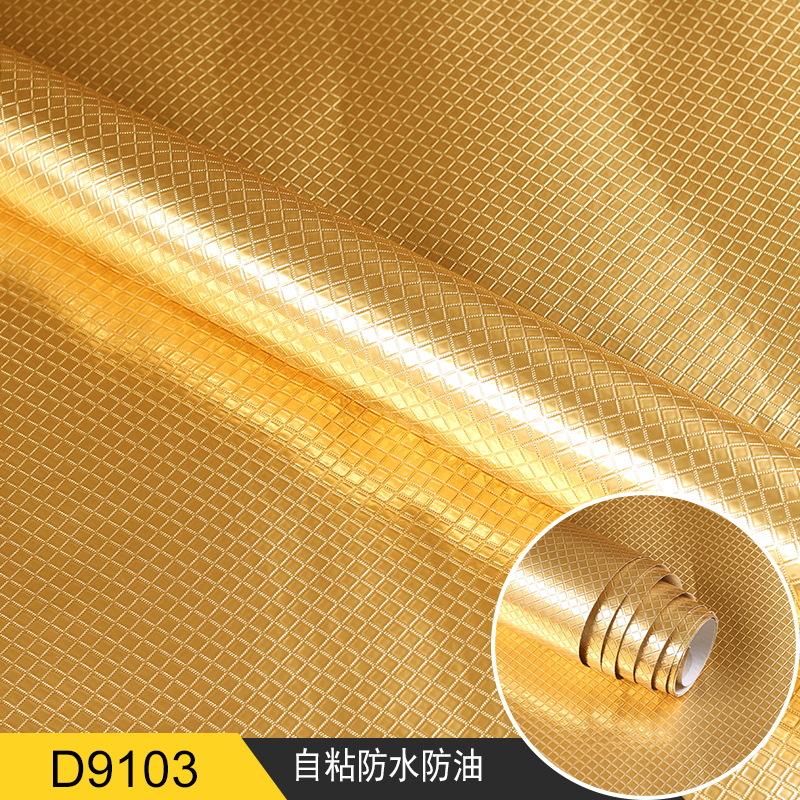 Kitchen Oil-proof Waterproof Stickers Anti-fouling High-temperature Aluminum Foil Self-adhesive Wallpaper Stove Cabinet Stickers