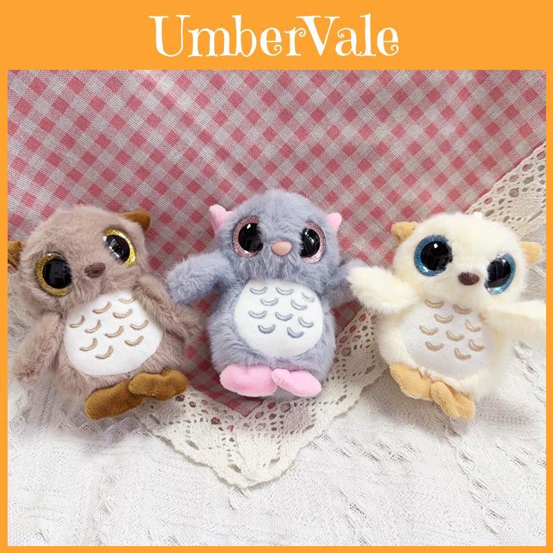 Cute Owl Plush Doll With Short Plush Material For Backpack Charm And Collectible