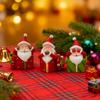Kabát Figurka Santa Pryskyřice Vánoční Dekorace 3 ks Mini Sošky Santa Clause Vidím Slyším Mluvím Žádné Zlo Pryskyřičné Figurky Vánoce