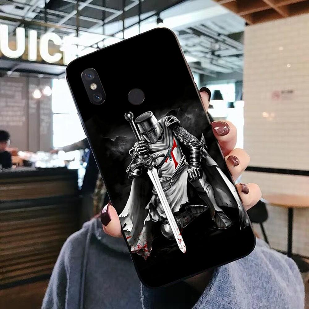 Knights Templar Luxury Phone Case For Xiaomi Mi 5X 8 9 10 11 12 Lite Pro 10T PocoX3pro PocoM3 Note 10 Pro Lite