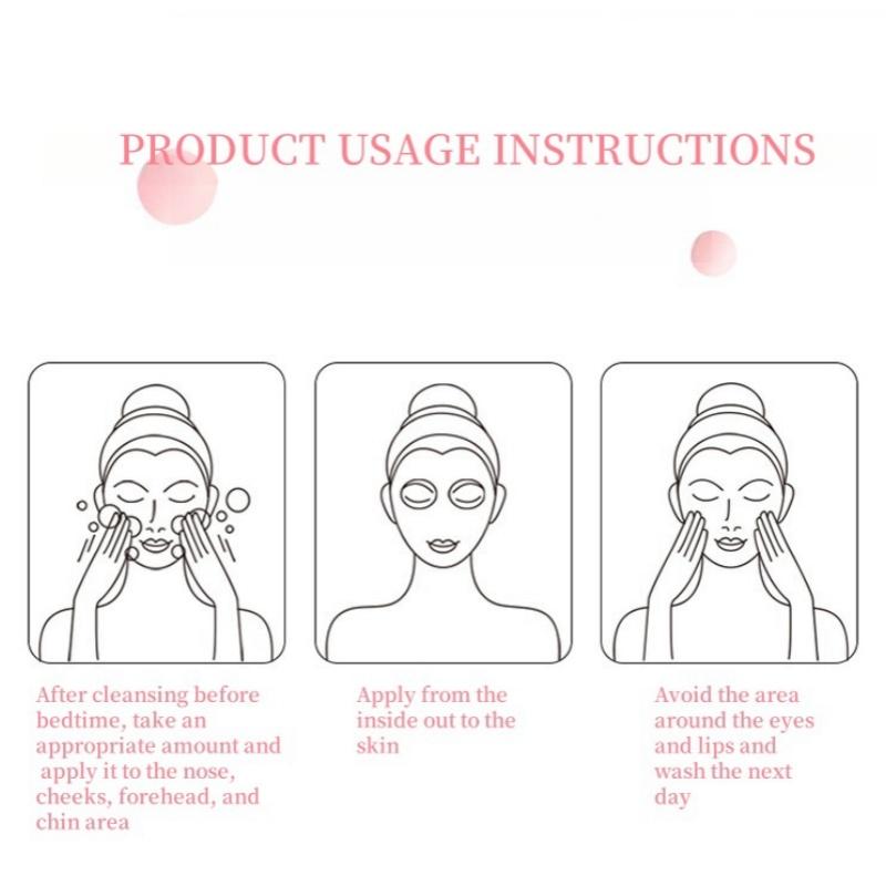 30 Pieces/Box, Peach Sleeping Mask, Contains Niacinamide, Stretchable Mask, Hydrating and Non-Greasy, Moisturizing, Replenishes Skin Moisture,Portable