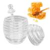 Transparent Honey Dispenser Plastic Honey Container Practical Honey Jar  Syrup Seasoning Storage
