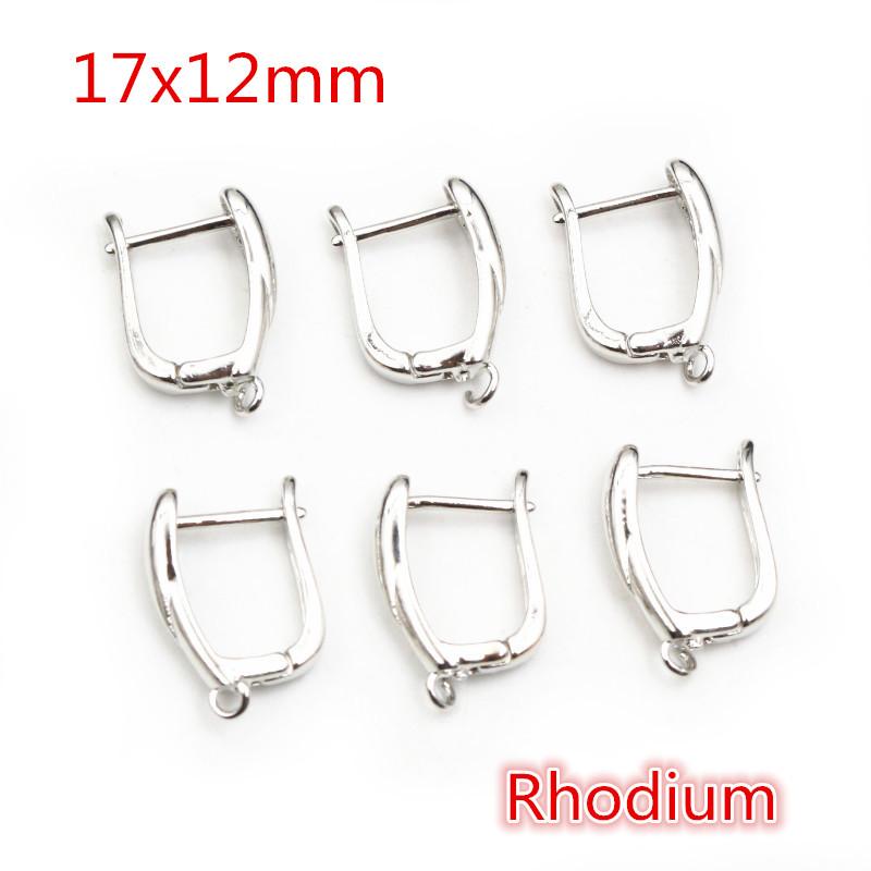 10pcs 2-Styles French Earring Hooks Lever Back Open Loop Setting for DIY Earring Clips Clasp Jewelry Making Accessories Findings