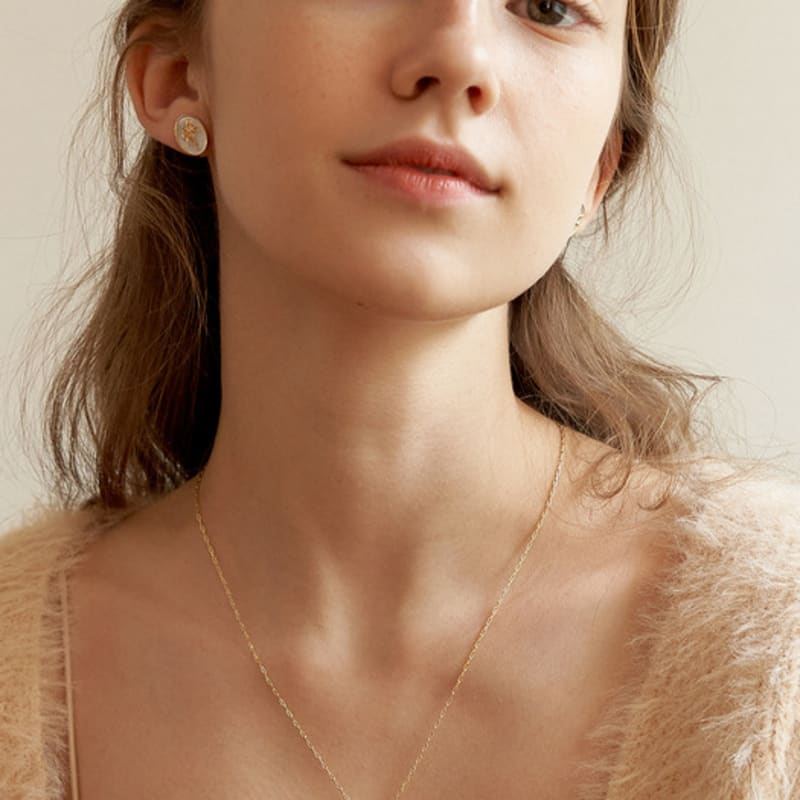 TATIANA [silver925] Rose Nacre Pearl Necklace_NZ1138