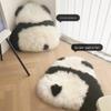 Adorable Panda Window Seat Cushion with Wool Pillow - Soft Sofa & Back Cushion for Girls' Room Decor