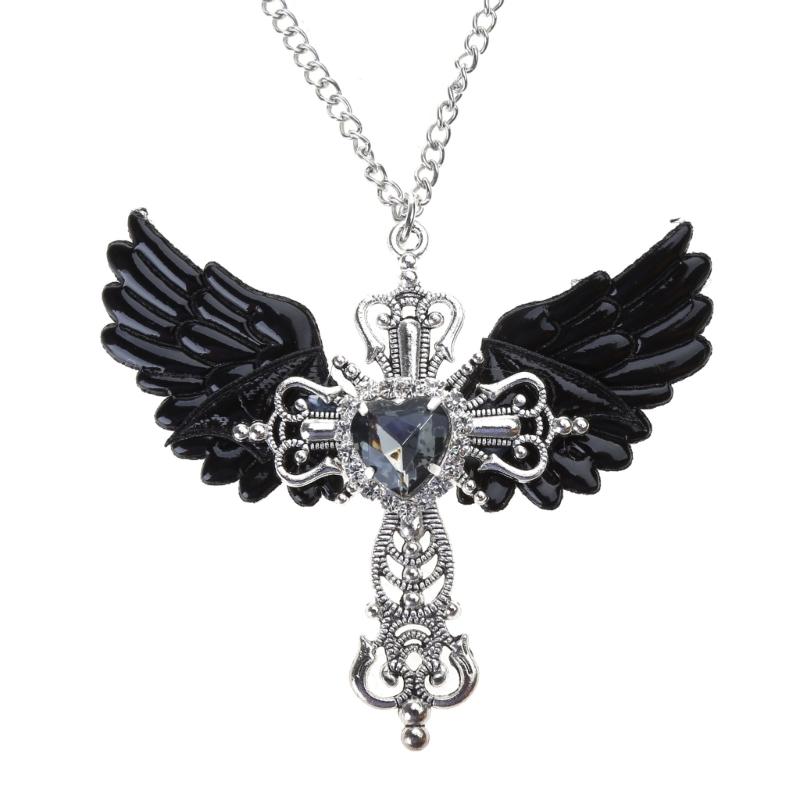 

Blue Gem Cross-shape Exaggerated Clavicle Chain Female Net Red Temperament High-end Design Sense All-matched Necklace 1