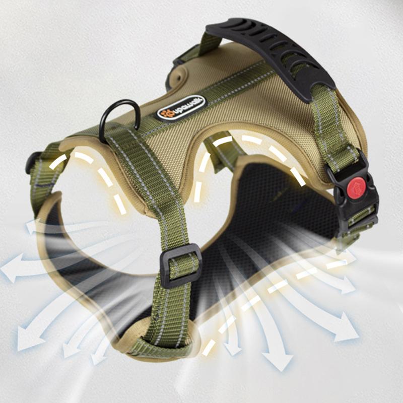 Pet Dog Harness for Medium Large Dogs Adjustable Reflective Vest Harnesses for Small Dogs Front Clip Harness Easy Control Handle