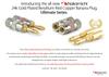 Nakamichi Ultimate Series 24K Zlatem Plátované Beryllium Měděné Banánkové Konektory Reproduktorů Tento produkt je ideální pro flexibilní připojovací kabely k