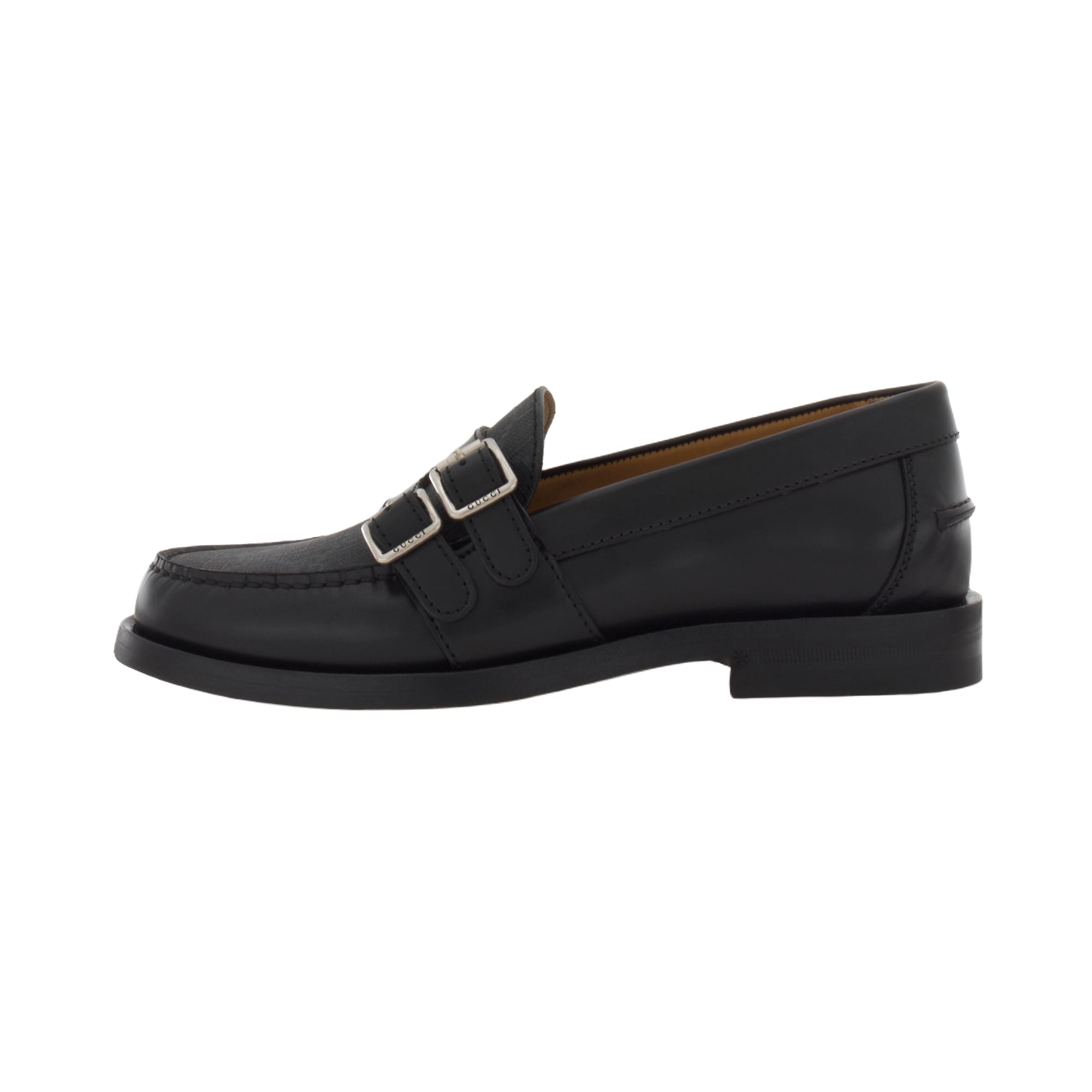 Gucci Buckle Loafer `GG Monogram -