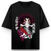 Demon Slayer Anime Printing Oversized Cotton Tshirt Men and Women Comfortable Fashion Street Y2K  Summer Short Sleeve Tshirt