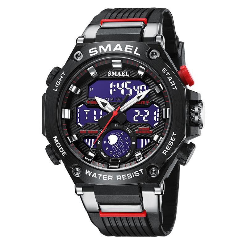 Newest SMAEL 8069 Men s Digital Sport Watch with Stop Watch Alarm Luminous 50 Bar Waterproof