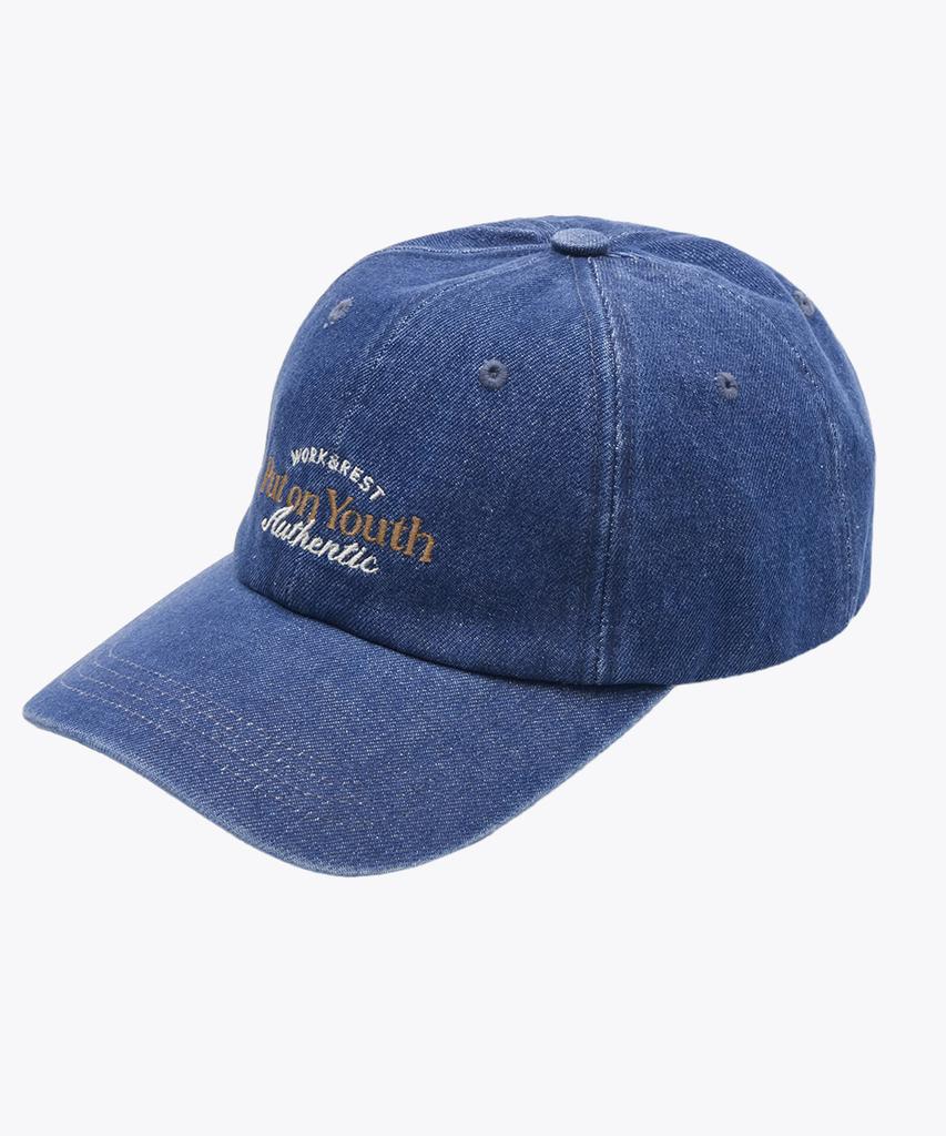 CHASECULT Denim Embroidered Ball Cap - Blue