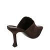 Salvatore Ferragamo Sophye Suede Mules Dark Brown