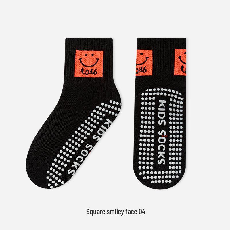 Trendy Anti-slip Mid-calf Socks for Men, Women, and Children - Ideal for Home, Indoor, Sports, and Trampoline Activities