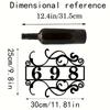 Custom Metal House Number Sign Durable Personalized Iron Plaque Outdoor Home Gift