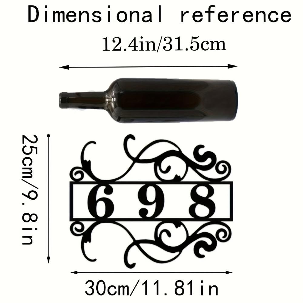 

Custom Metal House Number Sign Durable Personalized Iron Plaque Outdoor Home Gift